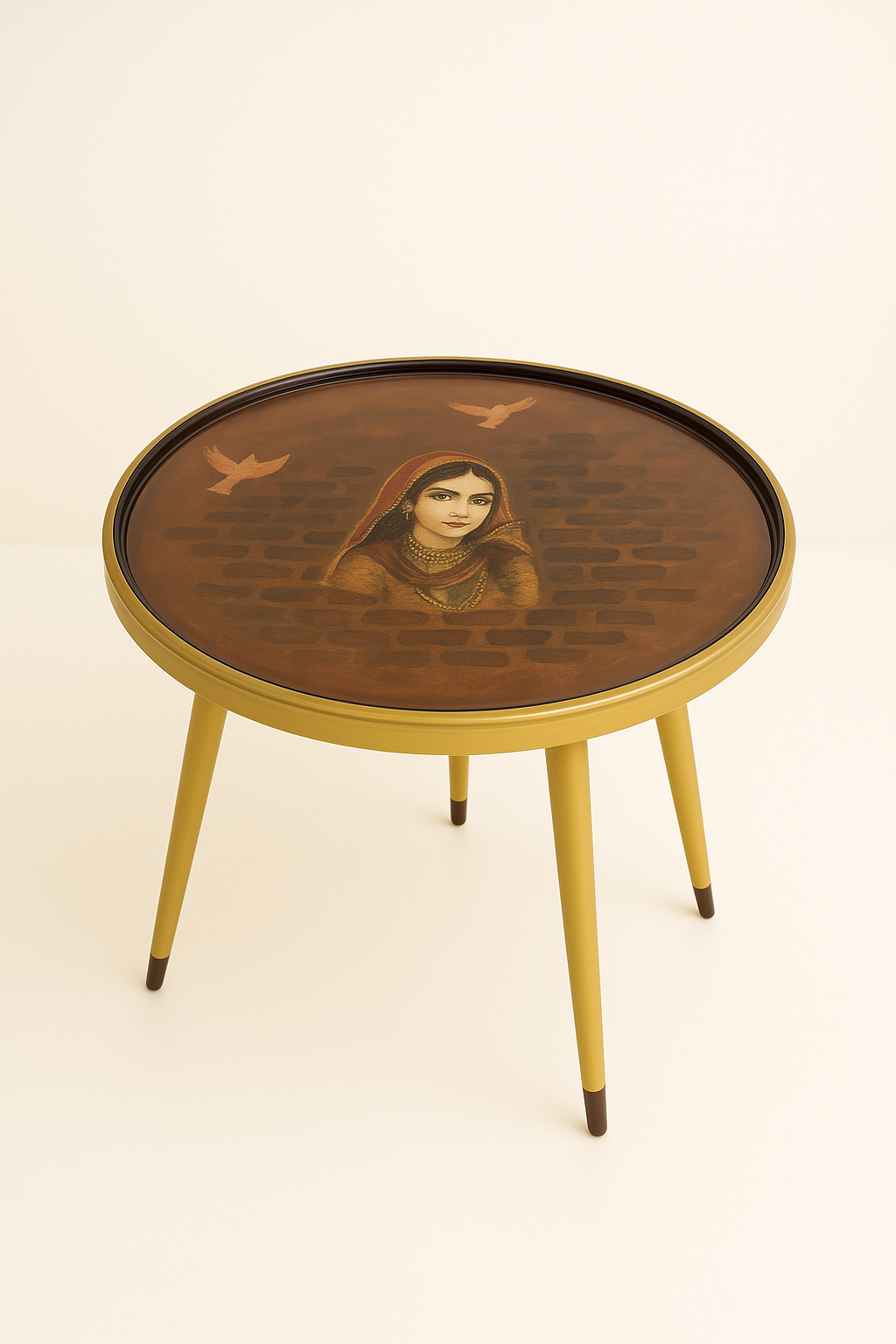 Noor Hand-Painted Accent Table