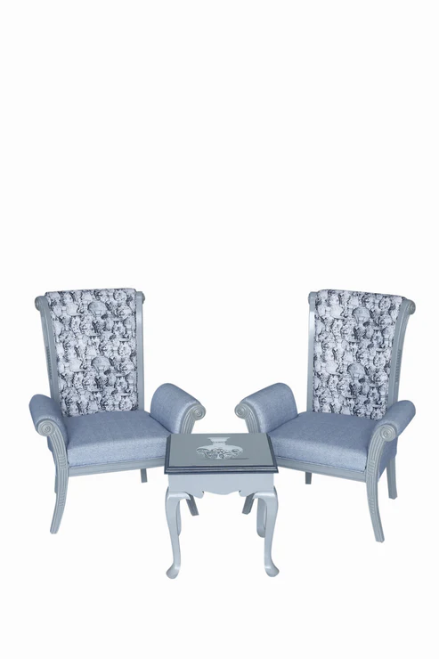 Clayborne High Chairs (Pair of 2) with Coffee Table