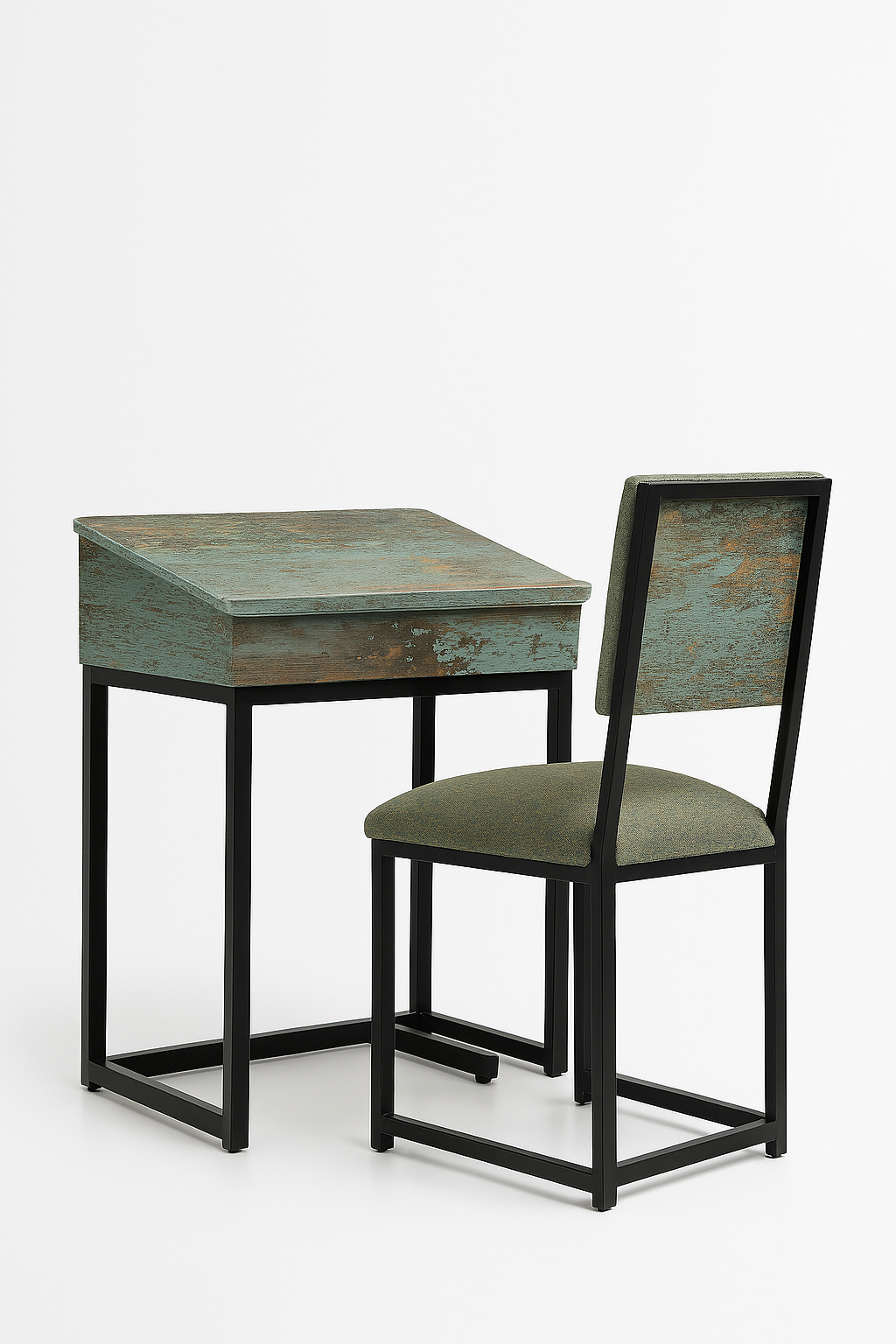 Namaz chair / study chair set silver class