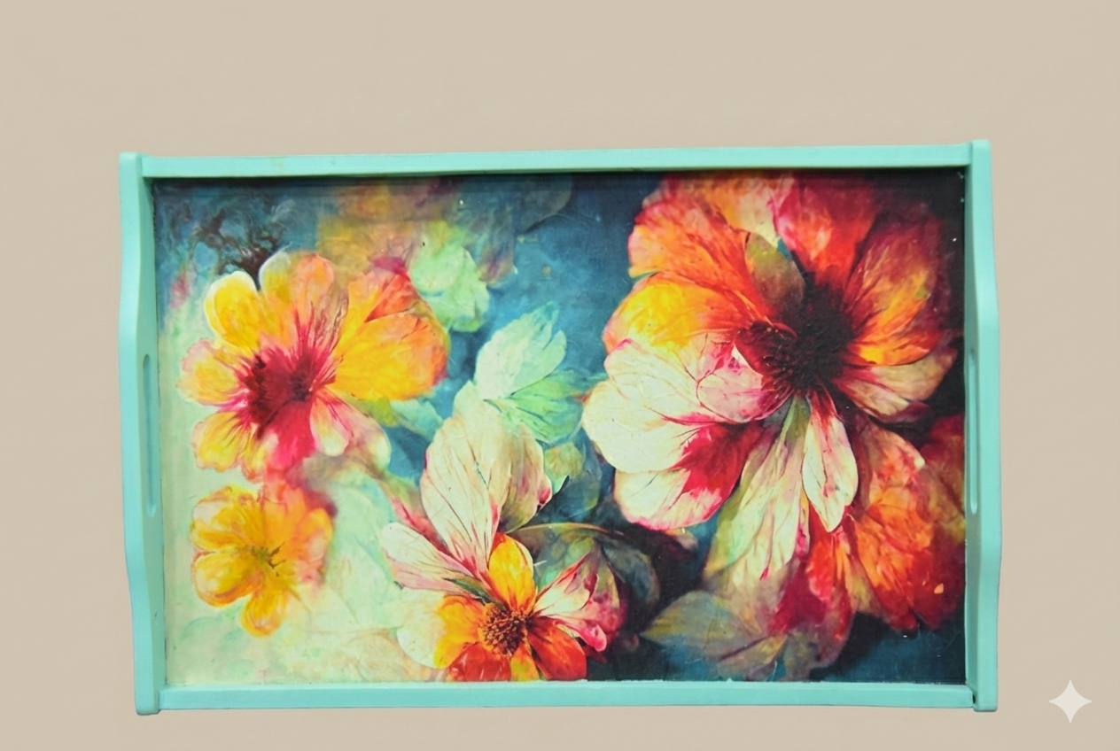 Hand-Painted Tropical Blooms