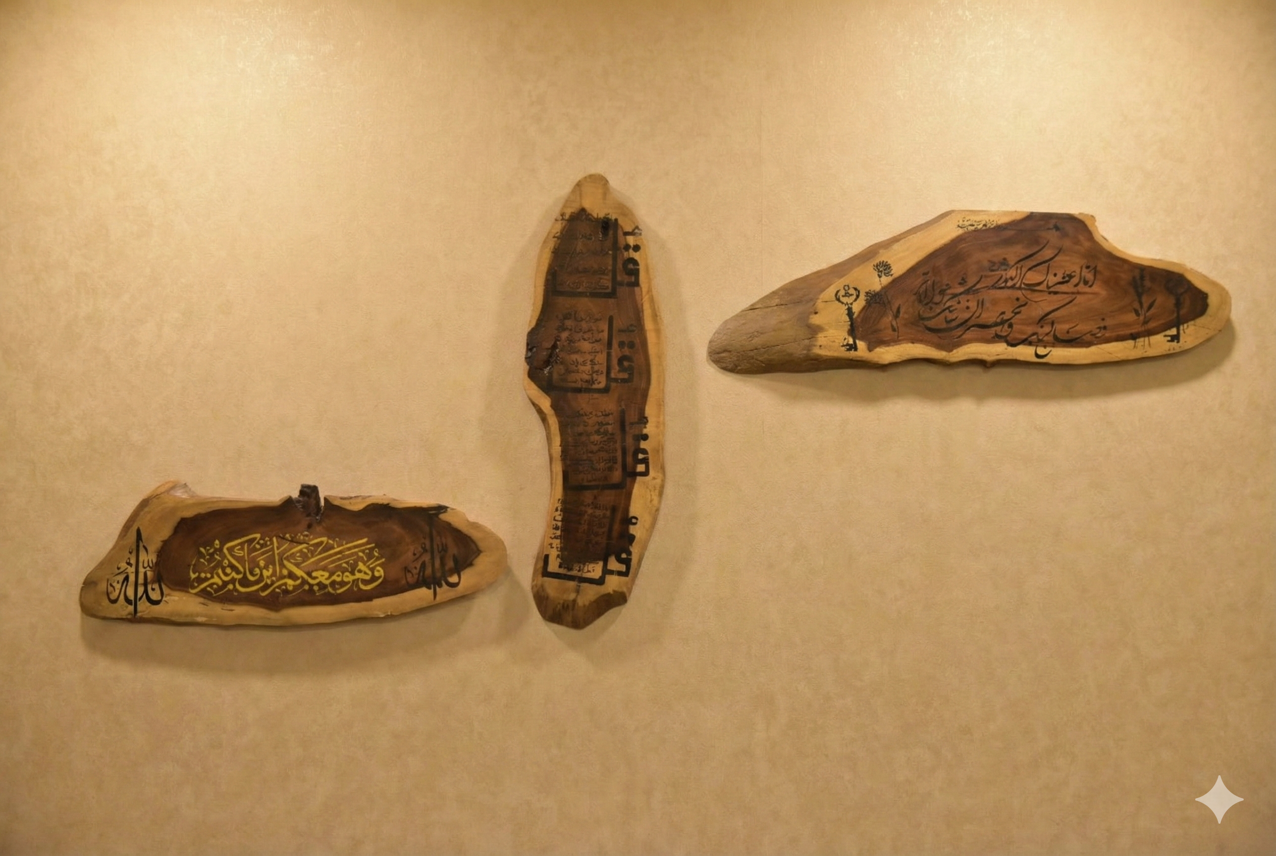 Wood Slice Calligraphy Set