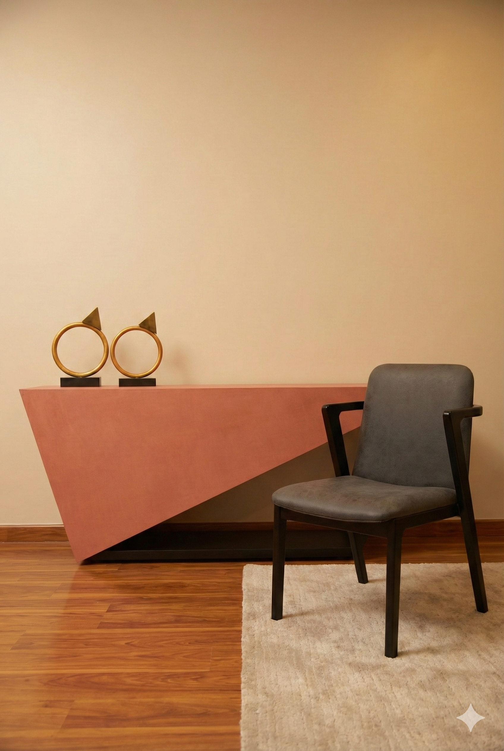 Modern Geometric Console Table