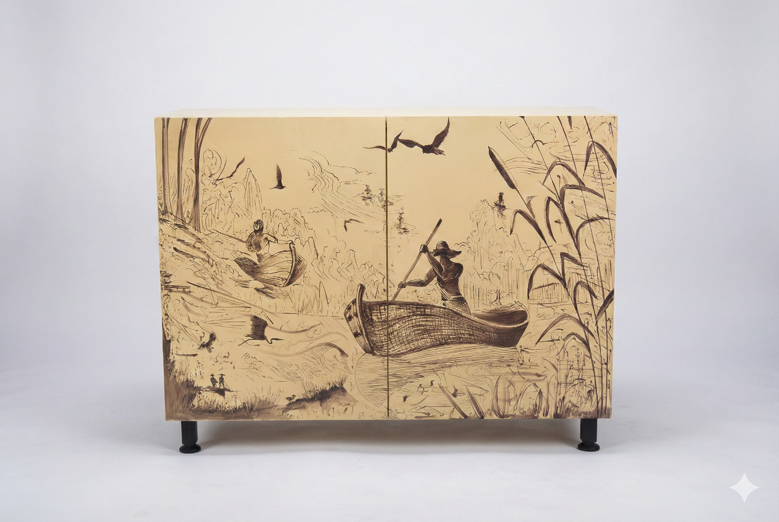 Riverboat Shoe Cabinet